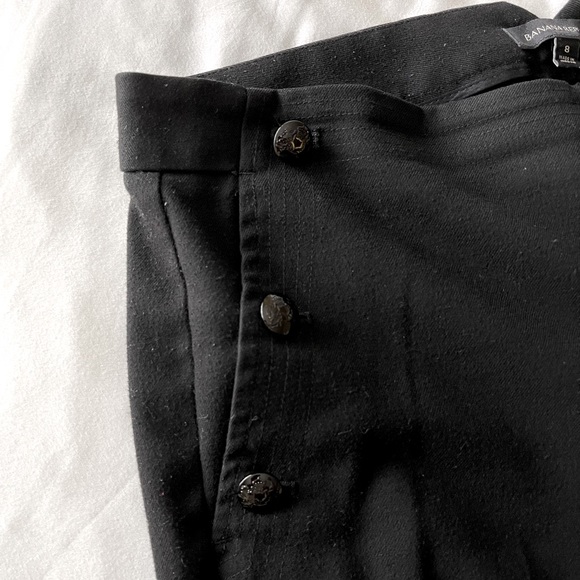 Banana Republic Logan Sailor Trouser in Black Luxe Brushed Twill Pants (size 8) - Picture 5 of 16